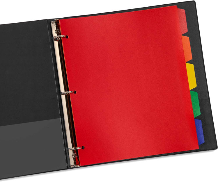 Picture of 82005-A4 File Dividers, Multi-Punched, Carton, 5 Separators